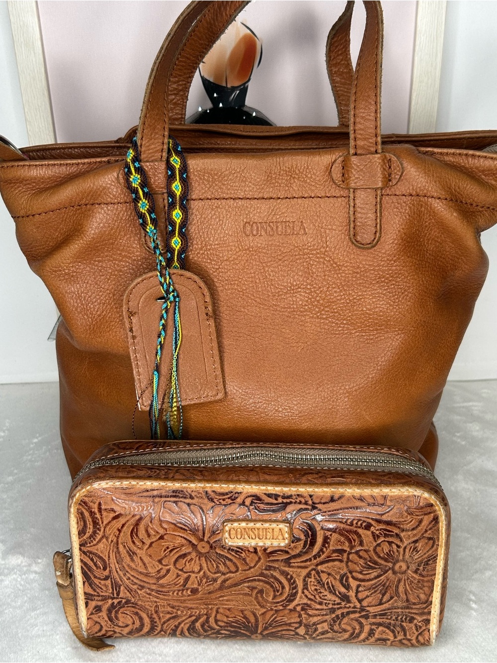 Consuela Essential Tote - Brandy & Consuela Sally Essential Wallet